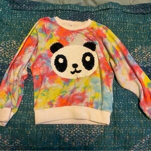 Lola + The Boys Tie-Dye Panda Sweatshirt